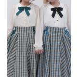 バイカラーリボン付きブラウス | axes femme | 詳細画像4 