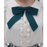 バイカラーリボン付きブラウス | axes femme | 詳細画像7 