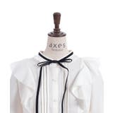 レースアップカフスブラウス | axes femme | 詳細画像20