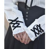 レースアップカフスブラウス | axes femme | 詳細画像6