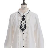 レースアップタイ付ブラウス | axes femme | 詳細画像18 