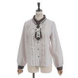 レースアップタイ付ブラウス | axes femme | 詳細画像22 