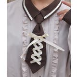 レースアップタイ付ブラウス | axes femme | 詳細画像5 