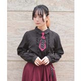 レースアップタイ付ブラウス | axes femme | 詳細画像7 