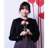 黒 | レース襟ブラウス | axes femme