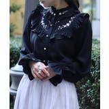 桜刺繍スタンドブラウス | axes femme | 詳細画像10 