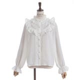 桜刺繍スタンドブラウス | axes femme | 詳細画像19 