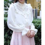 桜刺繍スタンドブラウス | axes femme | 詳細画像4 