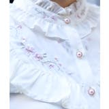 桜刺繍スタンドブラウス | axes femme | 詳細画像5 