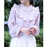 ピンク | 桜刺繍スタンドブラウス | axes femme