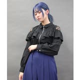 黒 | フロントファスナーブラウス | axes femme
