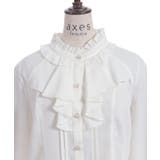 リボンジャボブローチブラウス | axes femme | 詳細画像21 