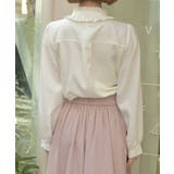 リボンジャボブローチブラウス | axes femme | 詳細画像3 