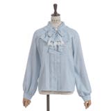 リボンジャボブローチブラウス | axes femme | 詳細画像8 