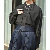 黒 | チェーン付オーバーブラウス | axes femme