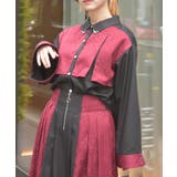 【セットアップ対応】ジャガードブラウス | axes femme | 詳細画像1 