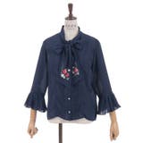 苺刺繍ボウタイブラウス | axes femme | 詳細画像11