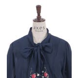 苺刺繍ボウタイブラウス | axes femme | 詳細画像14