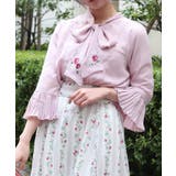 苺刺繍ボウタイブラウス | axes femme | 詳細画像6