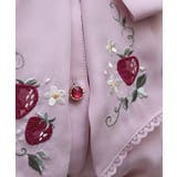 苺刺繍ボウタイブラウス | axes femme | 詳細画像7