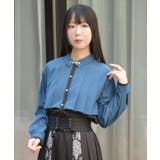 金具付プリーツ×フラシブラウス | axes femme | 詳細画像9 