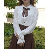 リボン×パールチェーンブラウス | axes femme | 詳細画像5 