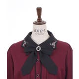 十字架刺繍タイ付ブラウス | axes femme | 詳細画像17 