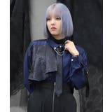 異素材デザインタイ付シャツ | axes femme | 詳細画像4 