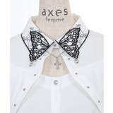 バタフライ襟刺繍ブラウス | axes femme | 詳細画像19 