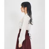 カラーリボン刺繍ブラウス | axes femme | 詳細画像2