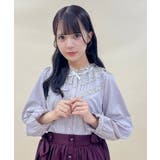リボン襟フリルブラウス | axes femme | 詳細画像1