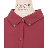 ショルダージップビッグシャツ | axes femme | 詳細画像30 