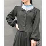 黒 | ビスチェデザインブラウス | axes femme