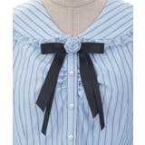 ブローチ付ピンストライプブラウス | axes femme | 詳細画像12