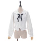 ブローチ付ピンストライプブラウス | axes femme | 詳細画像23