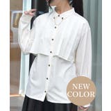 白 | チェーン付プリーツシャツ | axes femme