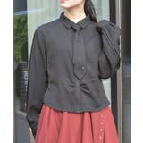 黒 | ネクタイセットシャツブラウス | axes femme