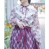 生成り | フラワーガーデン柄ブラウス | axes femme