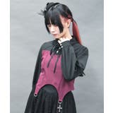 黒 | ガータービスチェデザインブラウス | axes femme