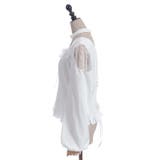 デコルテレースアップブラウス | axes femme | 詳細画像10 