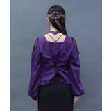 デコルテレースアップブラウス | axes femme | 詳細画像3 