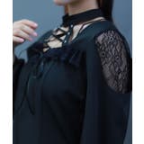 デコルテレースアップブラウス | axes femme | 詳細画像4 