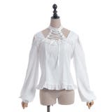 デコルテレースアップブラウス | axes femme | 詳細画像9 