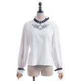 ベルトデザイン刺繍ブラウス | axes femme | 詳細画像17