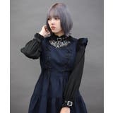 黒 | ベルトデザイン刺繍ブラウス | axes femme