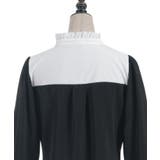 リボンブローチバイカラーブラウス | axes femme | 詳細画像12 