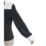 リボンブローチバイカラーブラウス | axes femme | 詳細画像13 