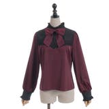 リボンブローチバイカラーブラウス | axes femme | 詳細画像14 