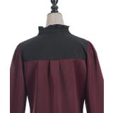 リボンブローチバイカラーブラウス | axes femme | 詳細画像19 