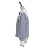 リボンブローチバイカラーブラウス | axes femme | 詳細画像23 